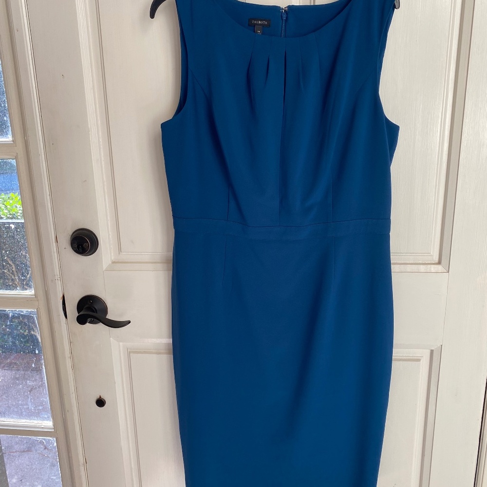 Talbots Blue Lined dress
